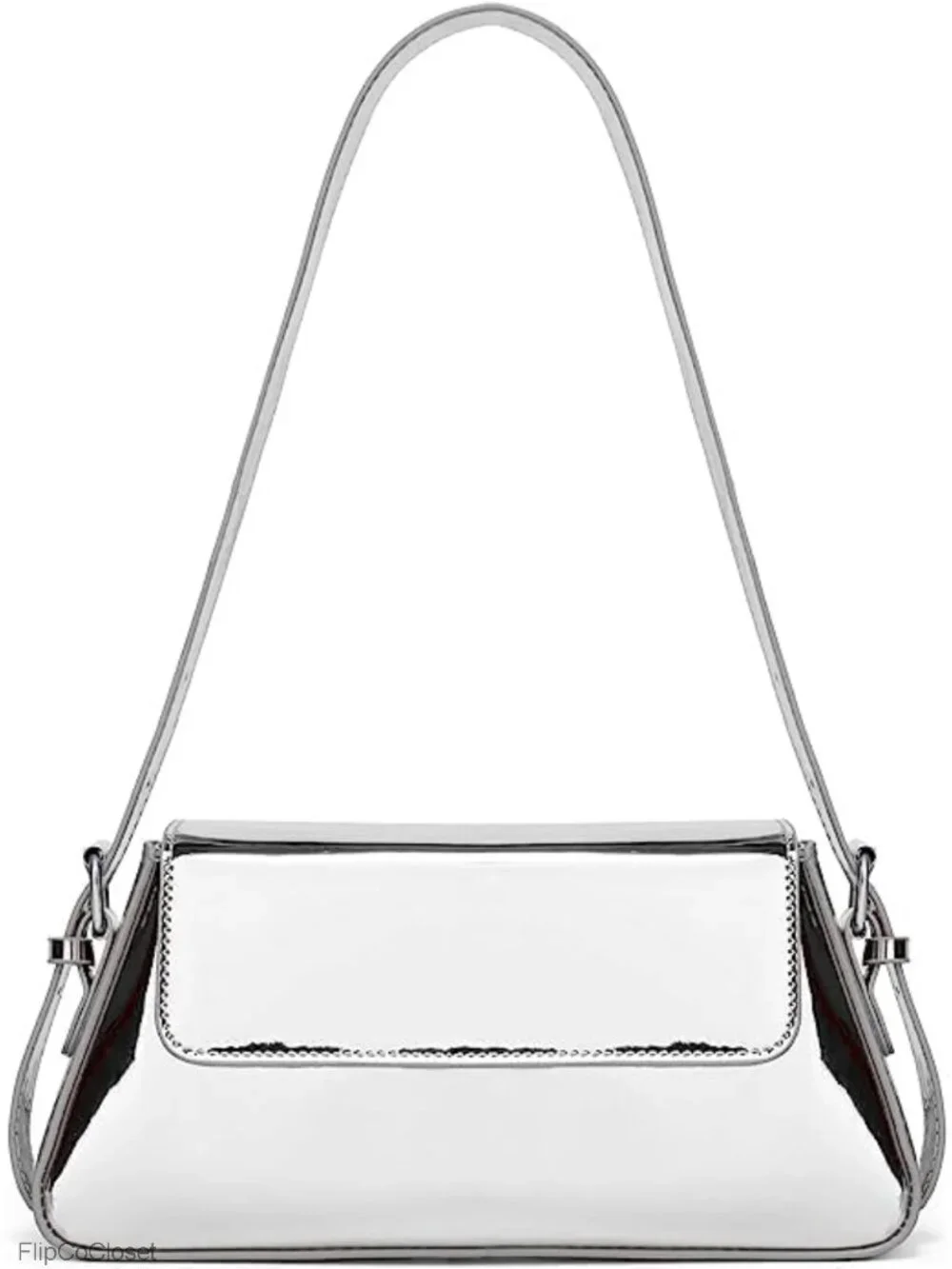 Y2K Metallic Hobo Purse Sparkly Evening Shoulder Bag for Party